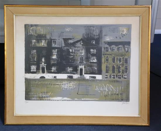 § John Piper (1903-1992) Westminster School I and II (L114/115) 21.5 x 27in.